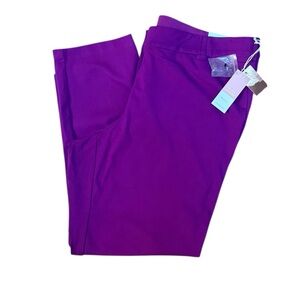 NWT Lane Bryant The Allie PONTE Skinny Ankle Pant Purple Plus
Size: 22